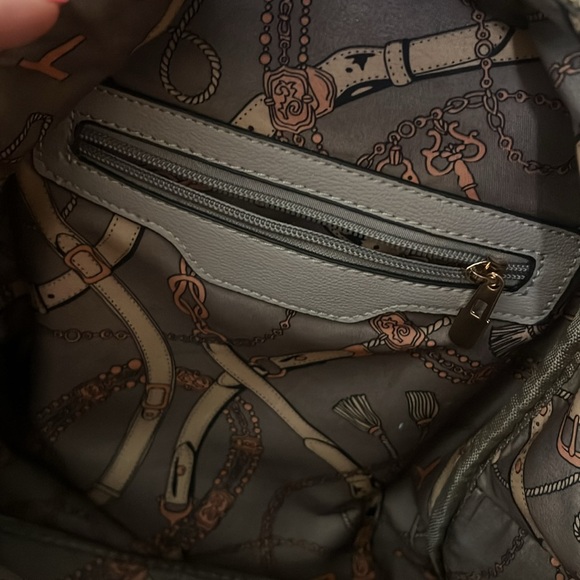 Grey Quilted Backpack - Picture 5 of 5